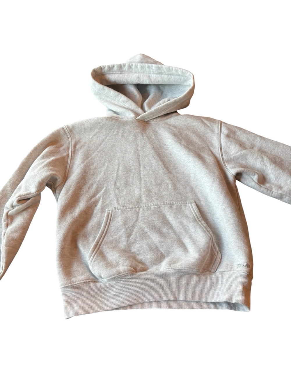 Aritizia TNA CozyFleece Light Gray Hooded Sweatshirt Perfect Fit Size 2XS